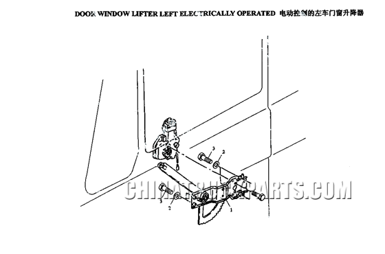 53.1-DOOR WINDOW LIFTER LEFT ELECTRICALIY OPERATED
