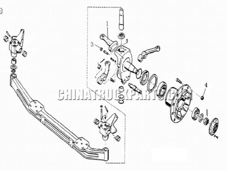 Sinotruk HOWO Parts Front Rear Suspension Steering Knuckle Lever - WG9719410001 For Sale
