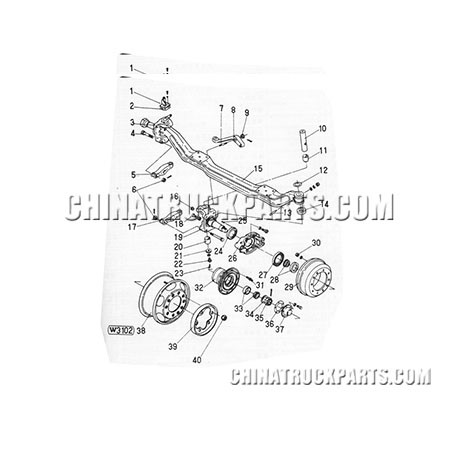 Front axle 